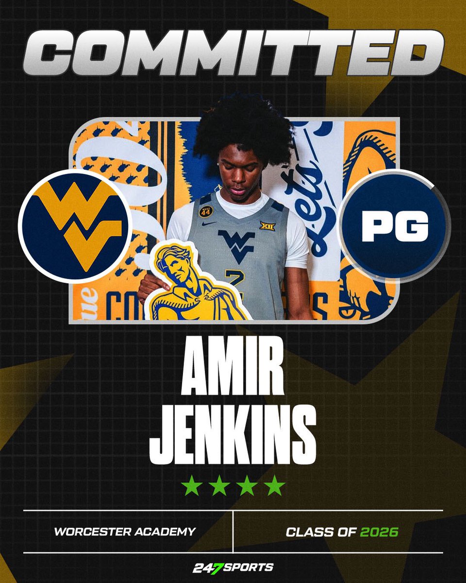 NEWS: Four-Star PG Amir Jenkins Reclassifies to 2025 and commits to West Virginia, he tells <a href="/247Sports/">247Sports</a> 

“They're getting a winner and a great person out of me."

Story: 247sports.com/college/basket…
