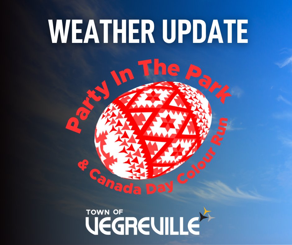 ☀️ 𝐊𝐞𝐞𝐩𝐢𝐧𝐠 𝐎𝐮𝐫 𝐄𝐲𝐞𝐬 𝐨𝐧 𝐭𝐡𝐞 𝐒𝐤𝐲! 🌦️

Keep Tabs on Our 'Party in the Park &amp; Canada Day Colour Run' Weather Blog HERE: vegreville.com/p/party-in-the…

#Vegreville | #RoomToGrow
#VegsMyVibe