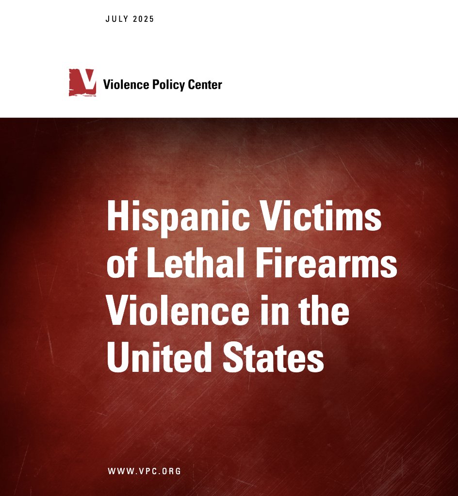 "Hispanic Victims of Lethal Firearms Violence in the US" report out today: 
- In 2023, more than 5,700 Hispanics were killed by guns( 3,284 homicides, 2,198 suicides)
- In 2023, 41.6% of suicides in the Hispanic population involved a gun. 
The report: lnkd.in/eREHXegY