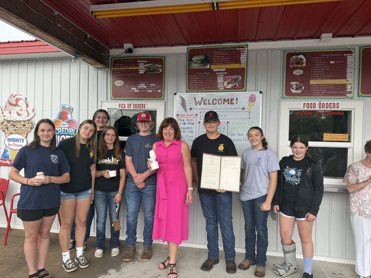 Today we kicked off #IceCreamMonth at Inside Scoop in Stittville with gratitude, celebration, and (of course) a scoop or two! 🍦

Behind every cone is a hardworking NY dairy farmer, and today, we honored them with a Legislative Resolution &amp; a heartfelt community event.