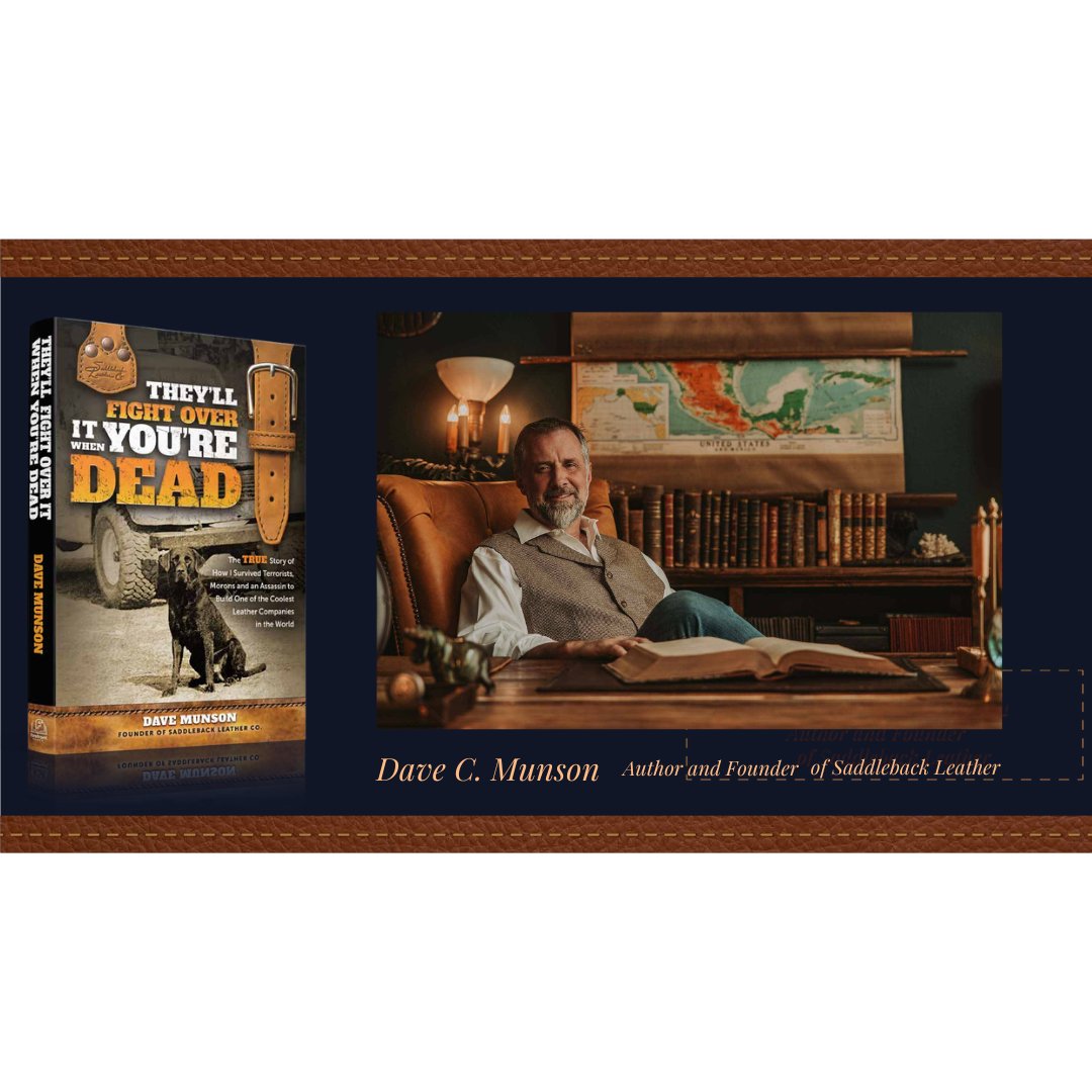 📚 "THEY'LL FIGHT OVER IT WHEN YOU'RE DEAD" by Dave Munson

This isn't just another business book - it's a story of grit, resilience, and never giving up. Dave survived dangerous encounters in Mexico, lived in a $100/month apartment, drove 100,000+ miles in a 1971 Toyota Land