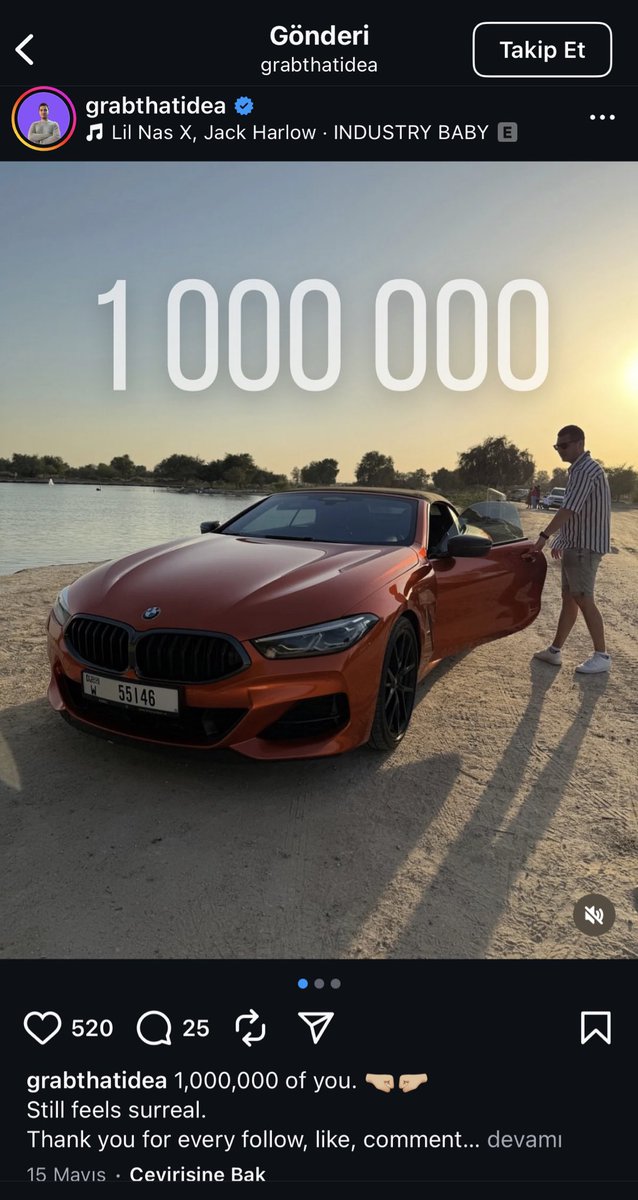 bu adam kasim 2024'te reels atmaya başladı mesela.

hatta ocakta 400k takipcisi vardı

6 ay gibi kısa sürede de 1m takipçiye ulaştı.

İlk önce ai actor kullanarak ilerledi sonra bakti izleniyor kendi yüzünü ve sesini de işin icine katti.

ama önemli nokta sabır. kaç kişi 30 gün