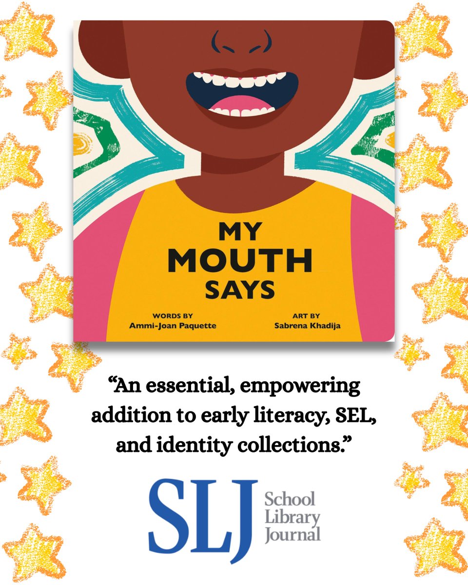 ACM Kids & Illustration (@acm_kidsandillo) on Twitter photo Ammi-Joan Paquette’s MY MOUTH SAYS received a starred review from <a href="/sljournal/">SchoolLibraryJournal</a>!🧡🤩
Out from Penguin Workshop on July 15, 2025.📘🌟 Ammi-Joan Paquette’s MY MOUTH SAYS received a starred review from <a href="/sljournal/">SchoolLibraryJournal</a>!🧡🤩
Out from Penguin Workshop on July 15, 2025.📘🌟