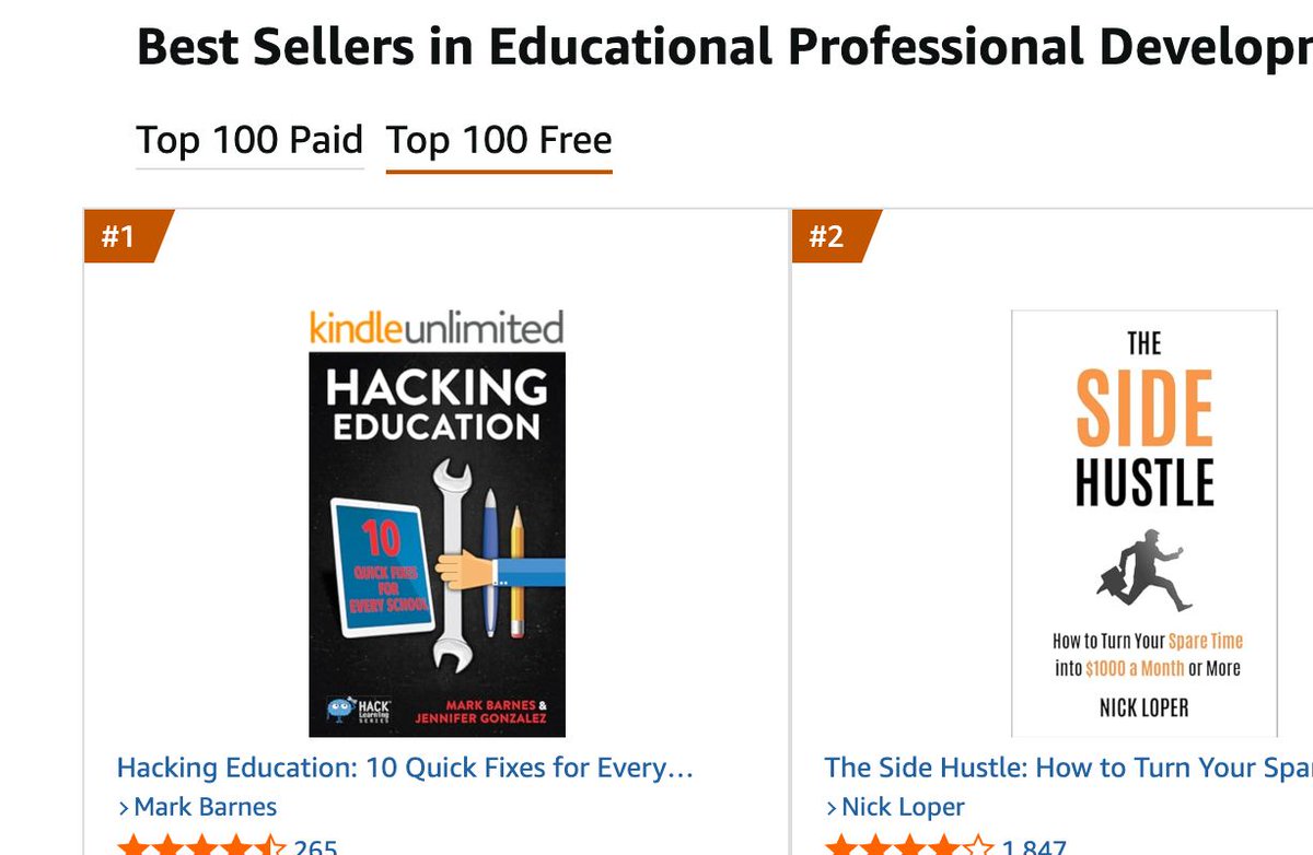 hackmylearning's tweet image. The Hacking Education relaunch is a huge success, hitting Amazon's bestseller lists in 3 categories. Thanks for supporting #HackLearning. There's still time to grab the free Kindle version, before the special ends. buff.ly/Af5cRaR