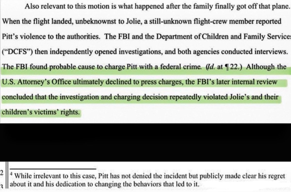 Brad Pitt is an abuser.
>A flight crew member reported Pitt’s violence to authorities, not Jolie. 
>Pitt’s lawyers do not deny what happened on the plane, his PR will tell you otherwise. 
>The FBI later admits that the charging decision violated her and her kids victims rights.
