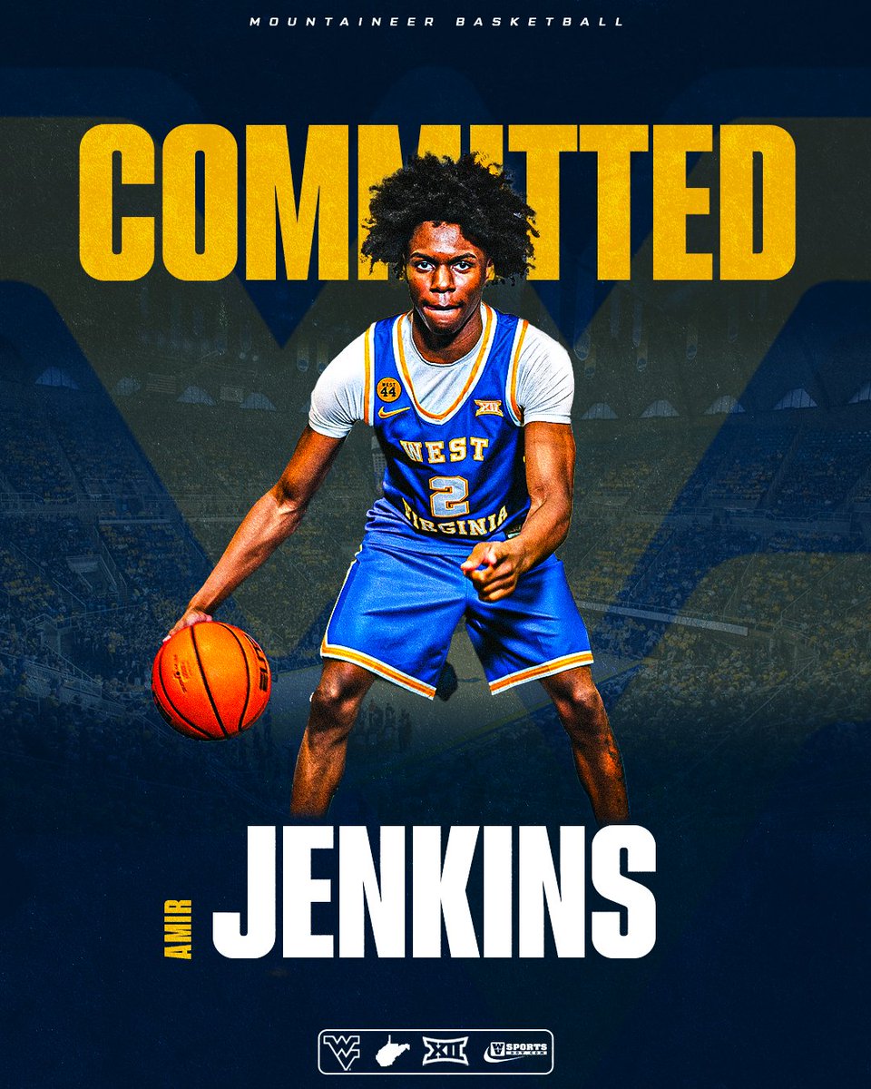 WVSports.com (@wvsportsdotcom) on Twitter photo BREAKING - #WVU has landed a commitment from point guard Amir Jenkins, who will reclassify to the 2025 class. #HailWV <a href="/amirjenkins0/">Amir Jenkins</a>
Details đ gowvu.us/vpc BREAKING - #WVU has landed a commitment from point guard Amir Jenkins, who will reclassify to the 2025 class. #HailWV <a href="/amirjenkins0/">Amir Jenkins</a>
Details đ gowvu.us/vpc