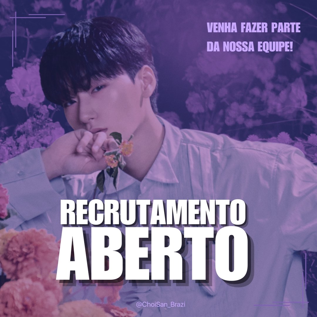ChoiSan_Brazil's tweet photo. ✨ RECRUTAMENTO ✨

Você que é ATINY e ama o SAN, estamos recrutando novas pessoas para ingressar a nossa equipe e adoraríamos ter você com a gente.

As vagas são para: 

ADM || TRADUTOR 

Se tiver interesse, basta nos chamar na DM.

#산  #サン #SAN #CHOISAN #CSBR #ATEEZ #에이티즈