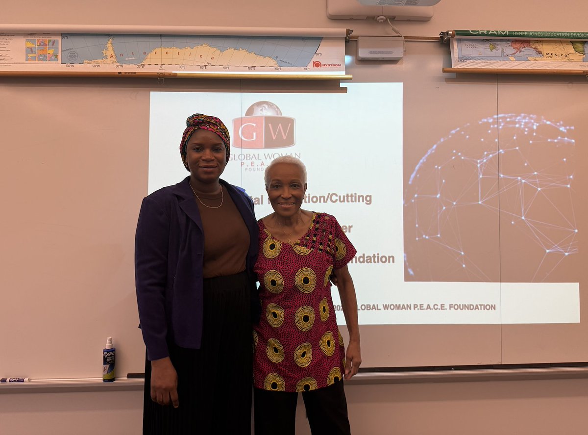 USEndFGMNetwork (@usendfgmnetwork) on Twitter photo Yesterday, Isatou Jeng, our TTA Coordinator, joined Angela Peabody, ED of <a href="/1GlobalWoman/">Global Woman P.E.A.C.E. Foundation</a>, for an in-person session with students at Georgetown Day School. They discussed bodily autonomy and consent, #FGM/C, gender-based violence, reproductive justice and survivor advocacy. #EndFGM Yesterday, Isatou Jeng, our TTA Coordinator, joined Angela Peabody, ED of <a href="/1GlobalWoman/">Global Woman P.E.A.C.E. Foundation</a>, for an in-person session with students at Georgetown Day School. They discussed bodily autonomy and consent, #FGM/C, gender-based violence, reproductive justice and survivor advocacy. #EndFGM