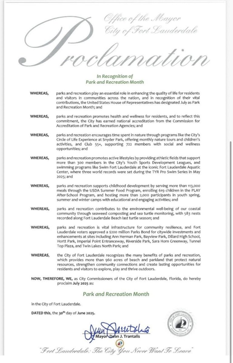 The celebration emphasizes how parks and recreation foster community connections, provide safe spaces for recreation, and promote healthy lifestyles. As our city continues to grow, we cherish and continually expand and improve our green spaces.
