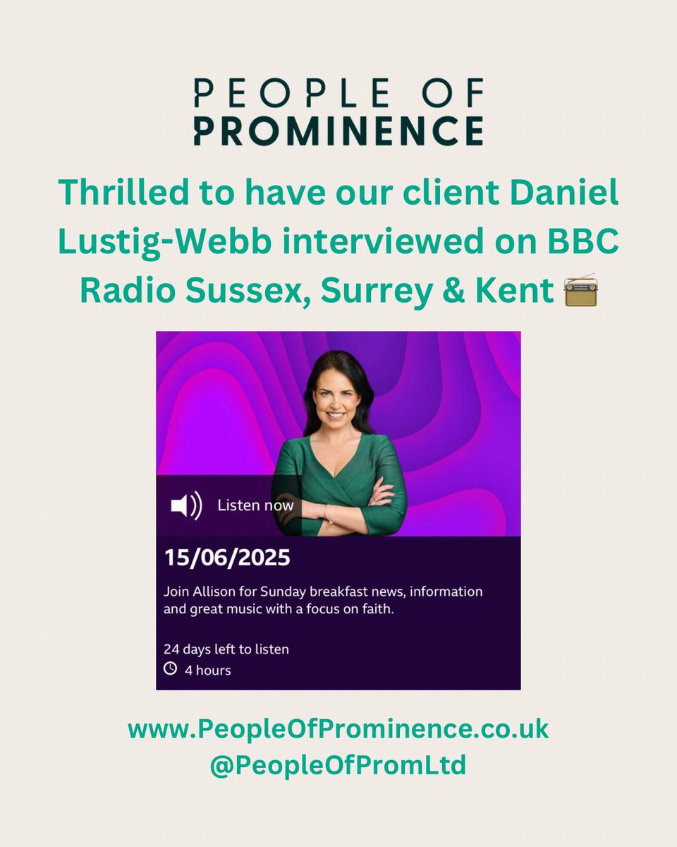 The Prominence Collective (@thepromcolhq) on Twitter photo Thrilled to have our client <a href="/lustig75/">#gogglebox daniel lustig-webb</a> interviewed on <a href="/BBCSussex/">BBC Sussex</a>, <a href="/BBCSurrey/">BBC Surrey</a> and <a href="/BBCRadioKent/">BBC Kent</a> 📻
#Sussex #Surrey #Kent #Gogglebox Thrilled to have our client <a href="/lustig75/">#gogglebox daniel lustig-webb</a> interviewed on <a href="/BBCSussex/">BBC Sussex</a>, <a href="/BBCSurrey/">BBC Surrey</a> and <a href="/BBCRadioKent/">BBC Kent</a> 📻
#Sussex #Surrey #Kent #Gogglebox