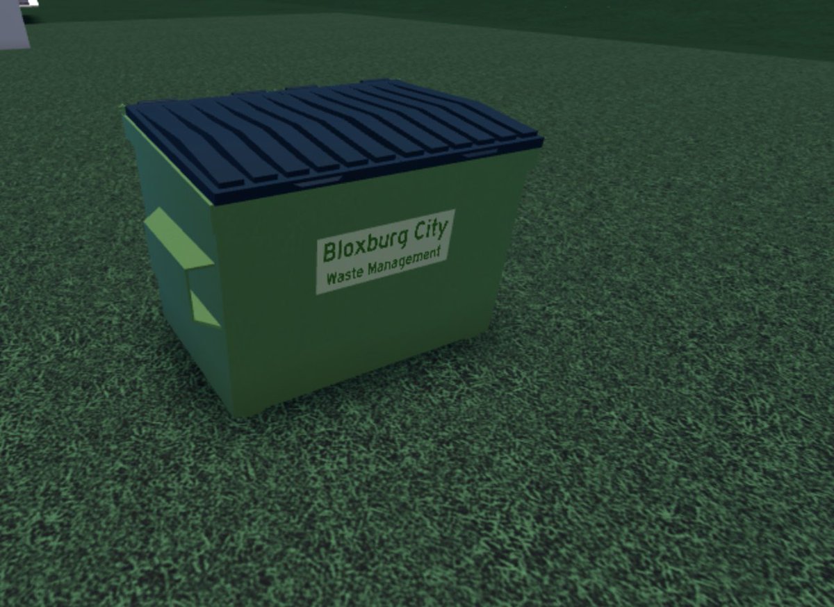 Didnt realize they added new dumpsters like the ones in town into build mode. Very niceee #roblox #bloxburgbuild #bloxburgmaprevamp #bloxburg