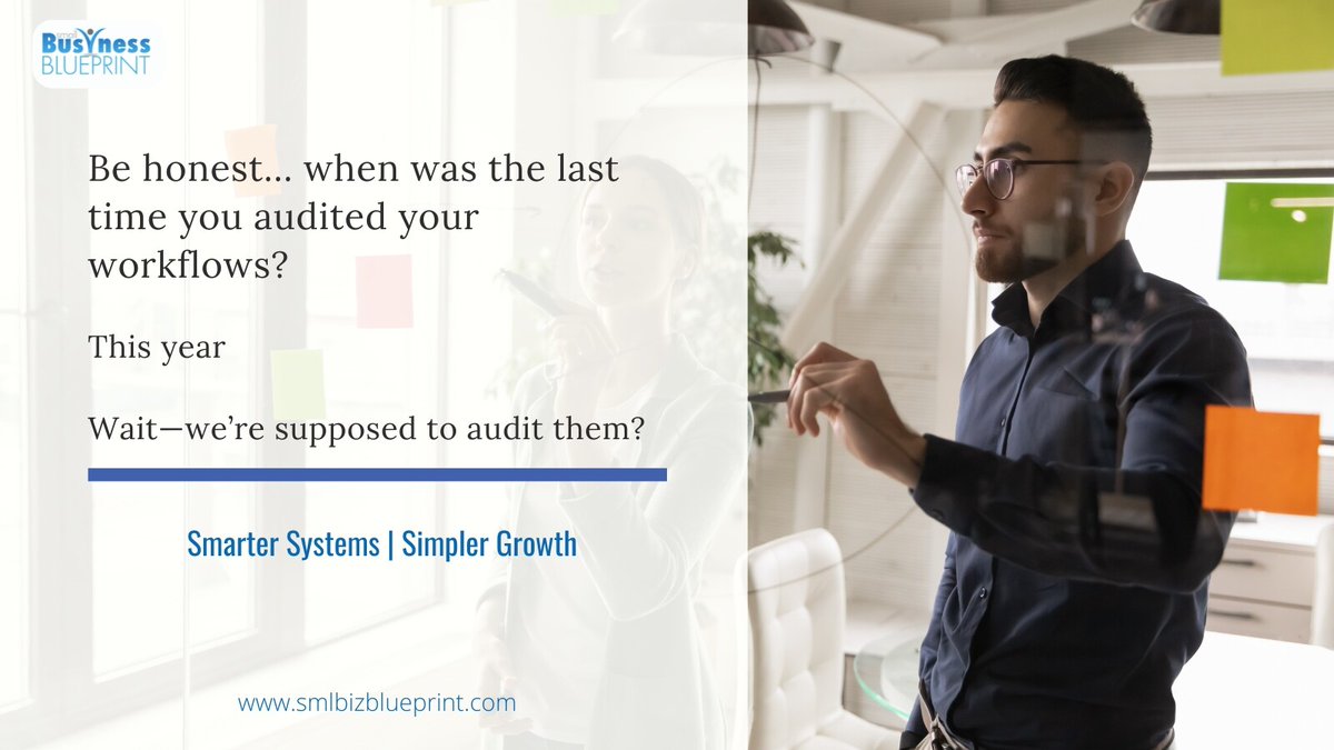 smlbizsuccess's tweet image. Most businesses never audit their workflows—they just inherit them.
If you’ve been tweaking processes for years without a reset, you might be scaling friction without realising it.
When was the last time you stepped back, not just leaned in?
#WorkflowDesign #SmarterSystems