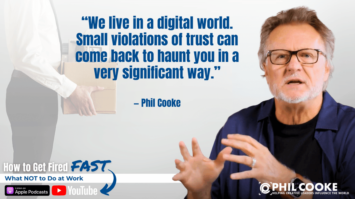 PhilCooke's tweet image. We live in a volatile world. Don't make it easy for your boss to fire you. Watch now on YouTube: youtu.be/R-Sk_sLbriY   or listen: bit.ly/44yK1PR
#workethics #jobsecurity