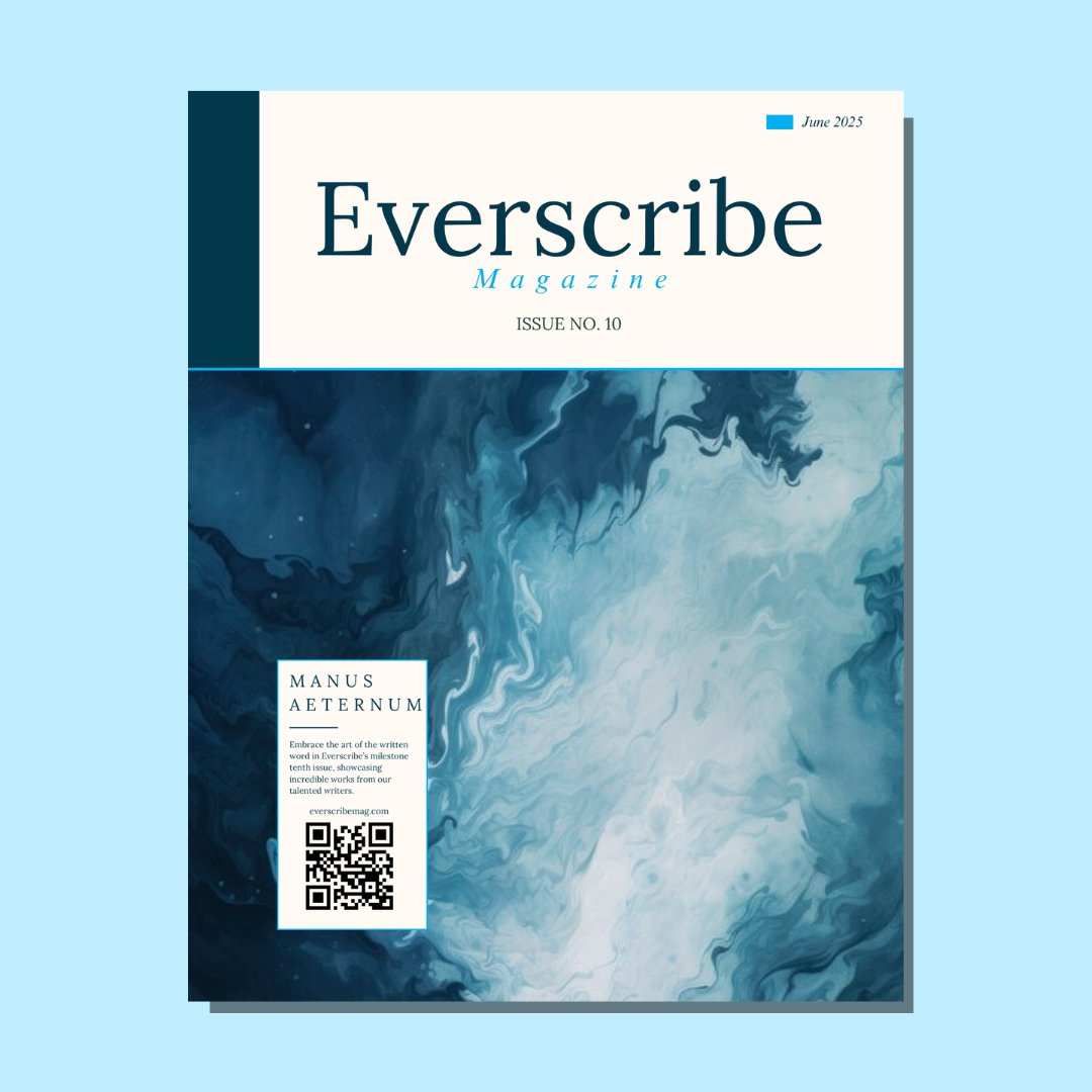 everscribemag's tweet image. Issue No. 10 MANUS AETERNUM is out now. Read here everscribemag.com/issue-10
Want to be a part of our future issues? Everscribe is always open for #submissions!