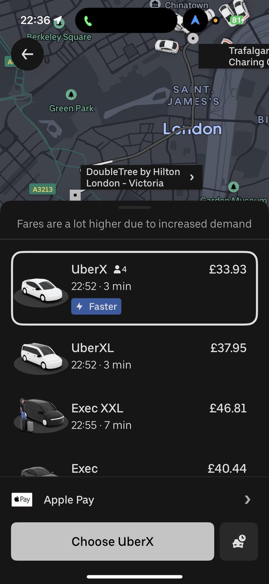 TomTaxiDriver's tweet image. Uber user: “you cabbies are rip off merchants”
Also Uber user: