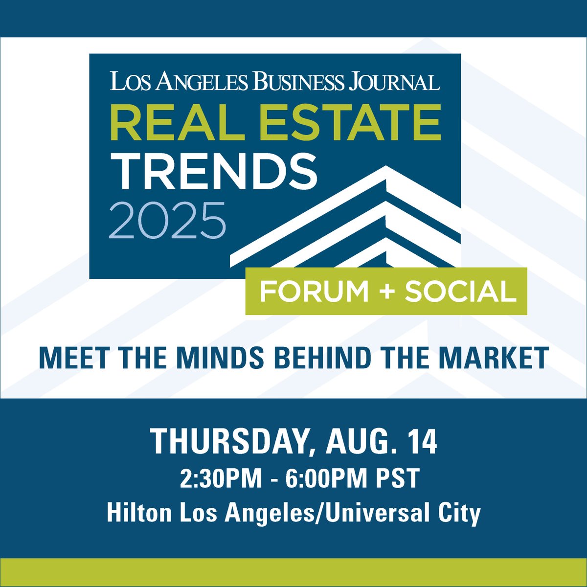 Join us for the Los Angeles Business Journal's 3rd Annual Real Estate Trends Forum + Social — where top voices in development, design, brokerage, and market strategy break down what’s next for commercial real estate in Los Angeles.

🔗 REGISTER HERE: labusinessjournal.com/events/retrend…