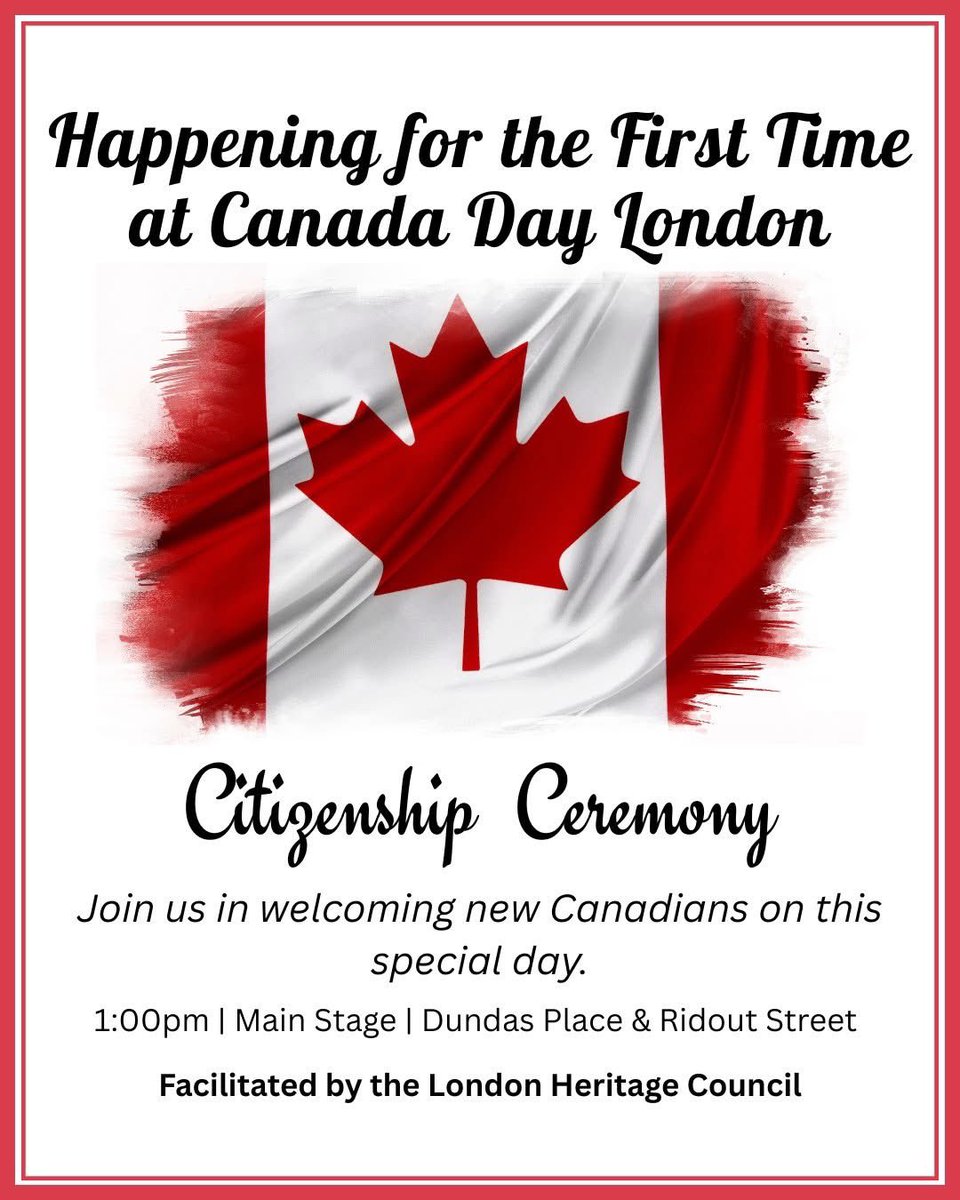 pfragiskatos's tweet image. Some scenes from today’s citizenship ceremony on Dundas Place. For those who took the oath, it was a very special Canada Day. Congratulations! Thank you to the London Heritage Council and IRCC public servants for their efforts in helping organize this excellent event. 🇨🇦 #ldnont