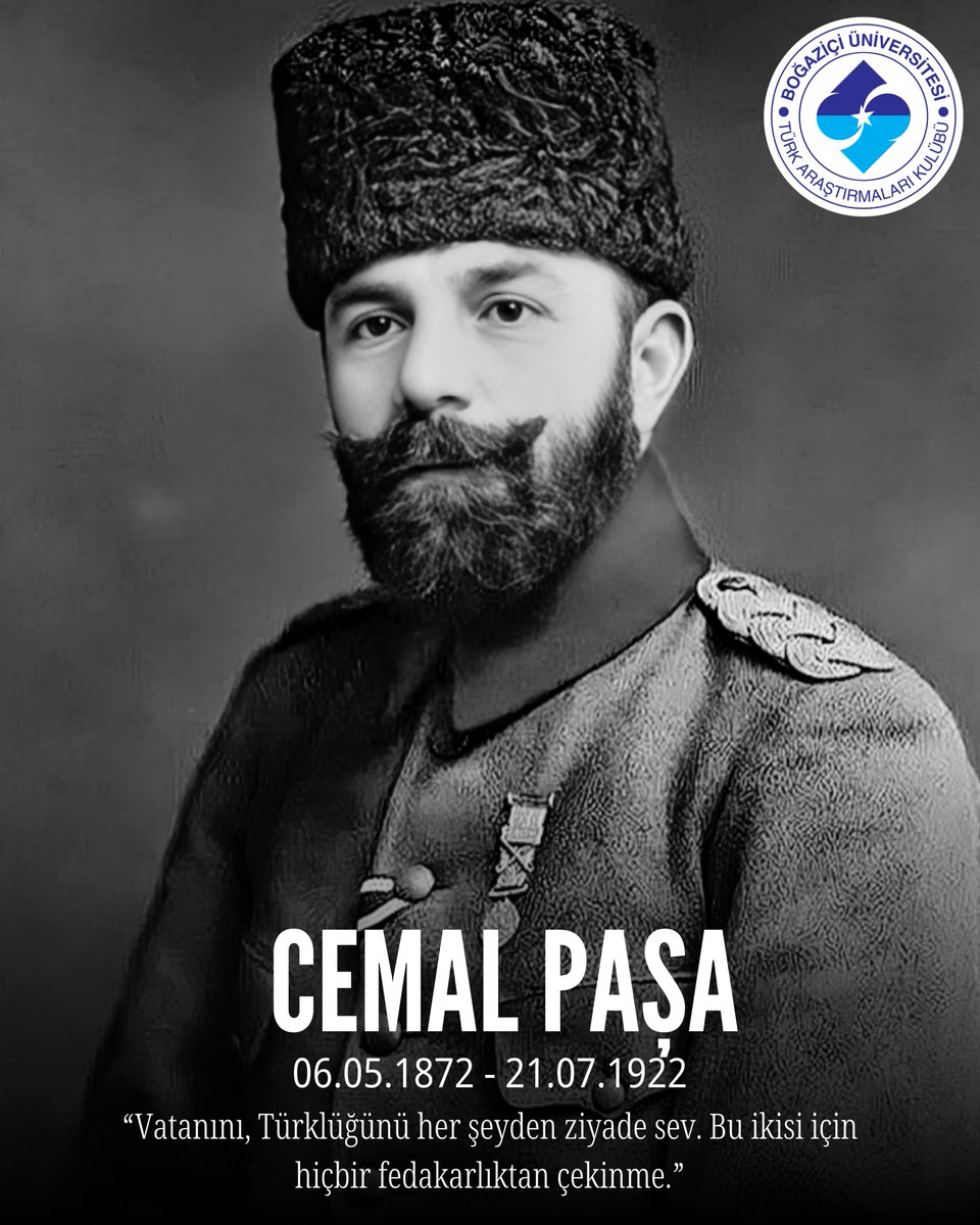 Birinci Dünya Savaşı sırasında Osmanlı İmparatorluğu'na karşı Orta Doğu'nun her yerinde çıkan ve sonucunda on binlerce Türk'ün canice katledildiği Arap ayaklanmalarını kesin bir biçimde bastıran kahraman kumandan Cemal Paşa'yı şehadet yıl dönümünde büyük bir özlemle anıyoruz.