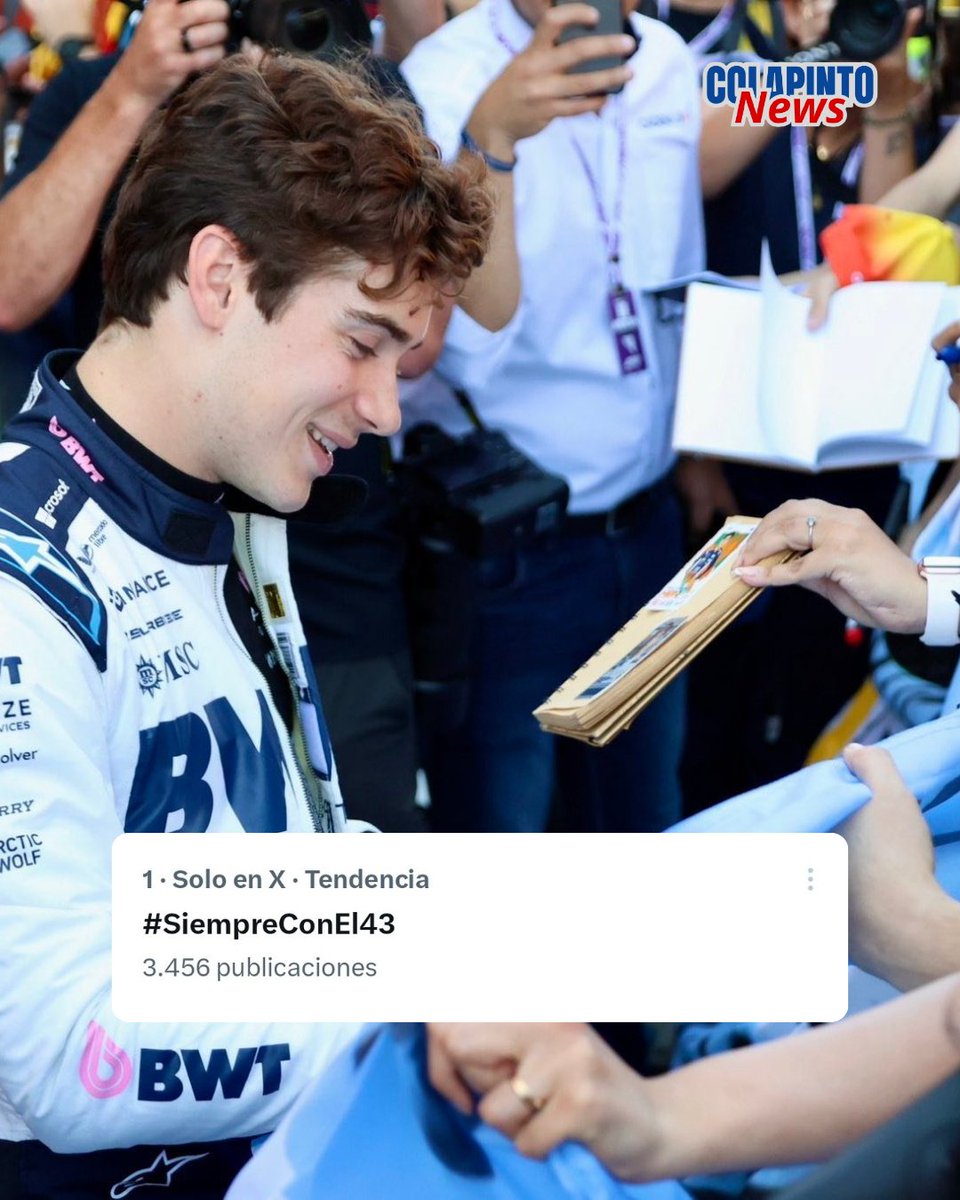 EL HASHTAG ES TENDENCIA N°1 EN ARGENTINA🇦🇷

Vamos por más💪
#SiempreConEl43