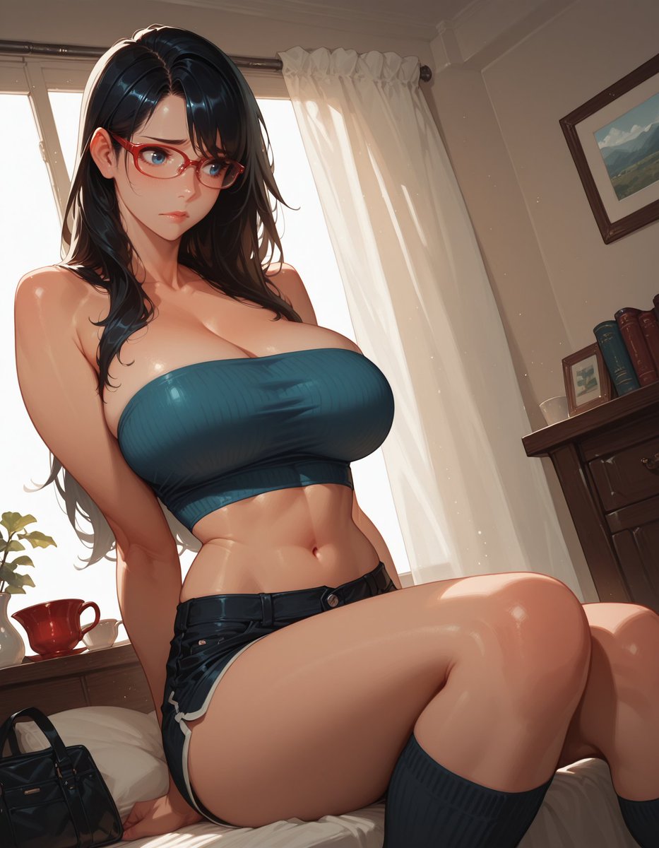 "Well... I thought..."
She can be so indecisive
#TubeTopTuesdayAI by
<a href="/soulforged77/">Soulforged77</a>