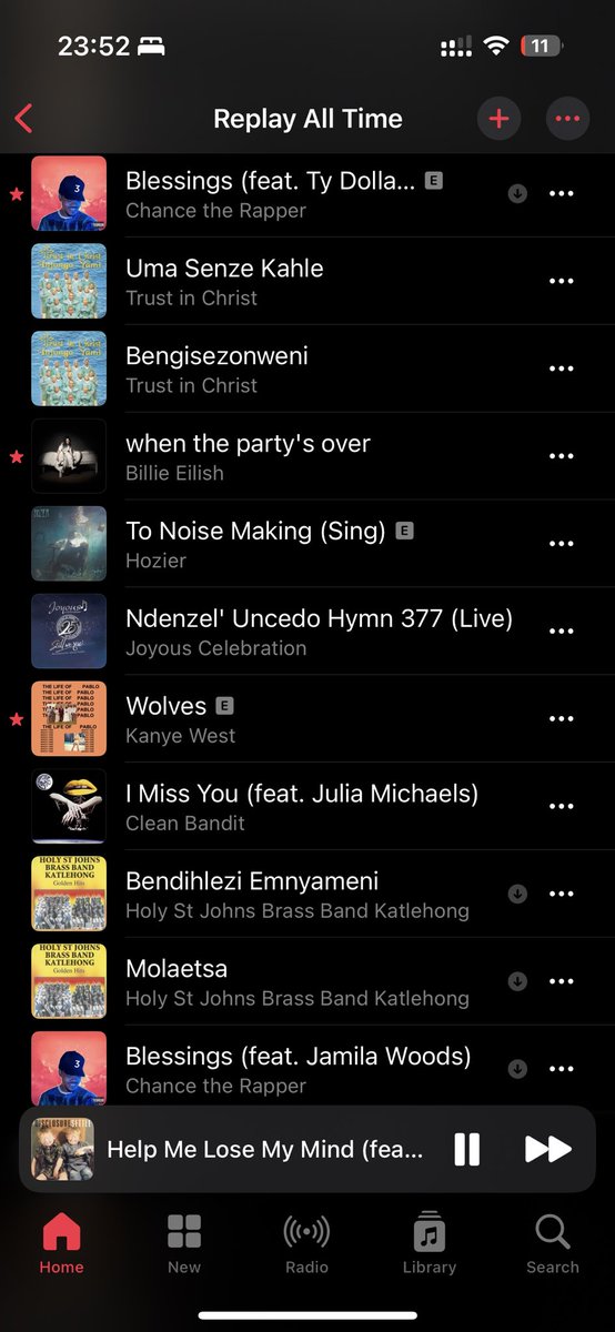 Mbiizozo's tweet image. My #ReplayAllTime. 

I be listening to everything.

#AllTimeChart 

These songs carried me through the most. #MusicistheAnswer, always!