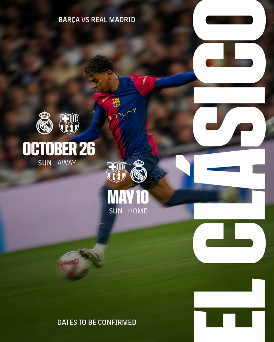 FCBarcelona's tweet photo. Coming soon
#elclásico https://t.co/wsxRBKOuBP