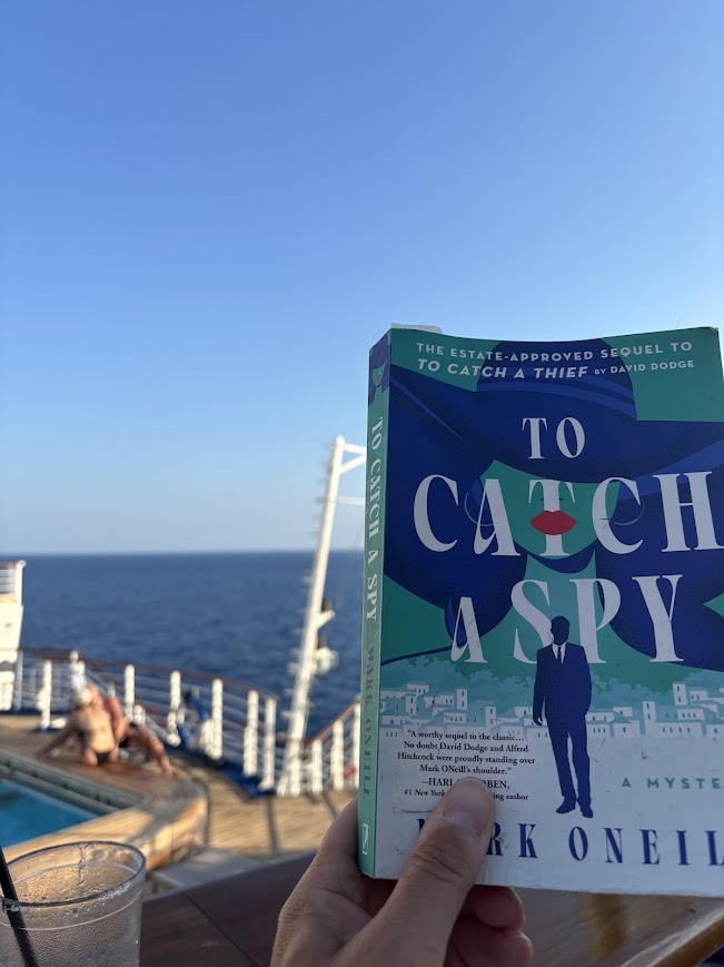 Off the coast of Japan, enjoying the summer. 

Don't miss out...amazon.com/Catch-Spy-Mark…