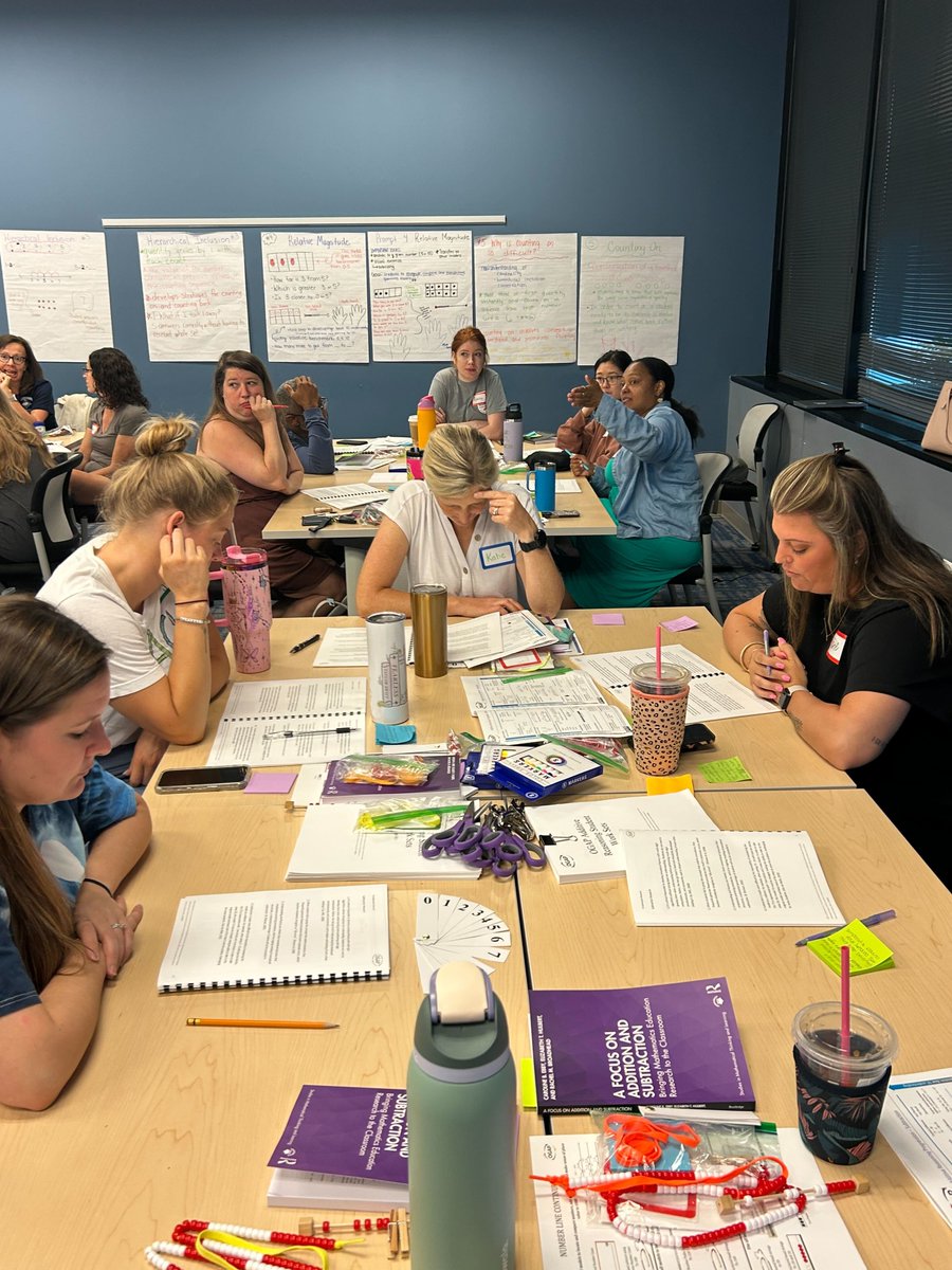 Howard County, Maryland, Teachers having collaborative conversations about additive reasoning. #cardinality #magnitude