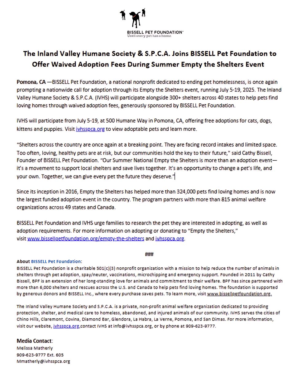 IVHS & SPCA tweet media