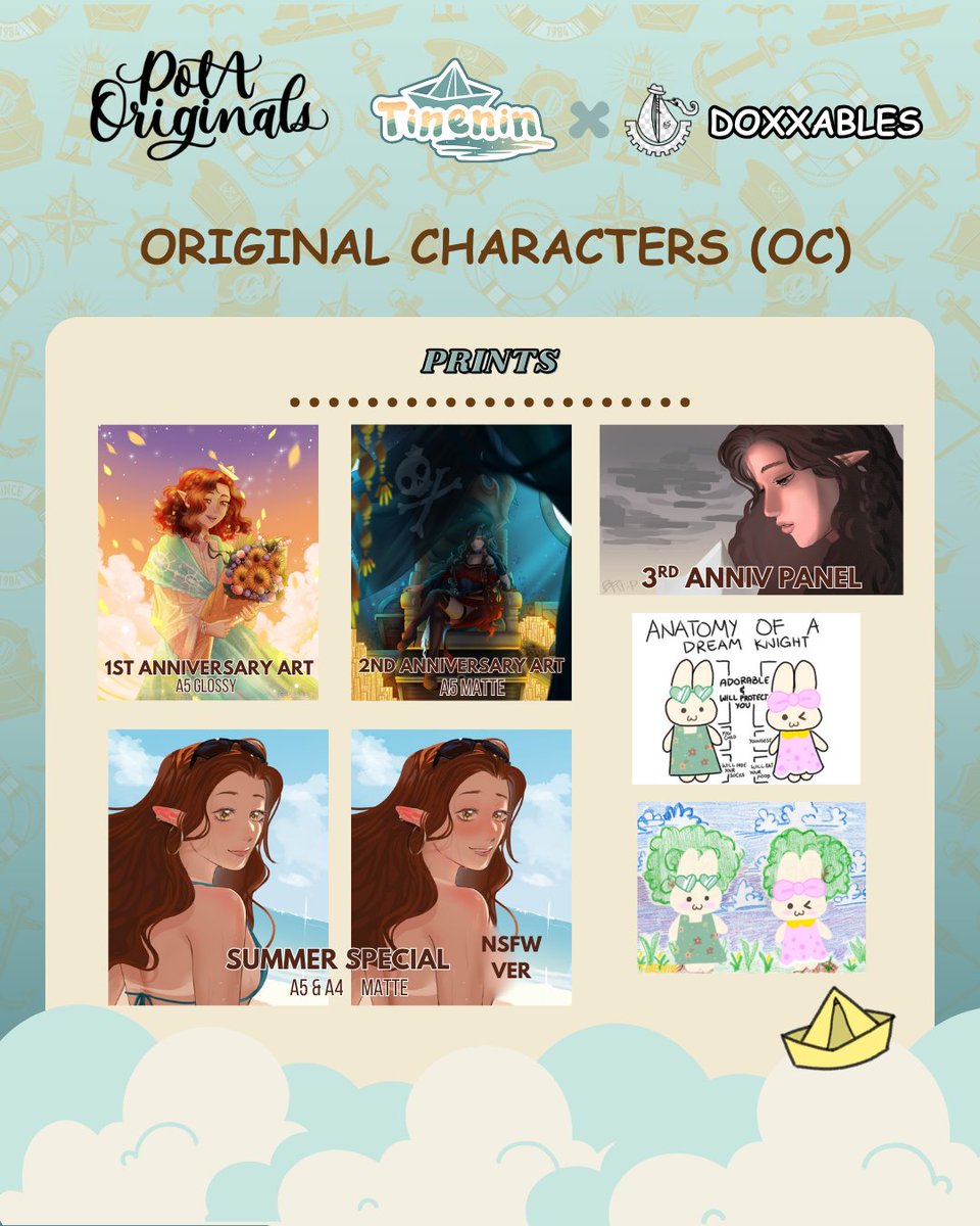 tineninVT's tweet photo. [ 💛RTs]
Catalog for @PatronsOTArts Originals🖍️

⛵️PotA will celebrate its 2nd year!
⛵️Doxxables at table AB18 with @nyobsidian @bbbrieIIe @hulyann_arts @fran_aka_mak
⛵️OPEN FOR OC TRADING CARD!
⛵️DM for reservation

#PotAOriginals2025 #PatronsOfTheArts https://t.co/wA5Aq9P7vm