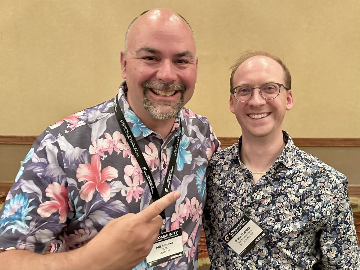 Mike Burke (@mikeburkejr) on Twitter photo Got to meet Chase who’s one of the <a href="/ICBA/">Independent Community Bankers of America</a> 40 under 40 leaders at the Community Bankers of West Virginia convention! Got to meet Chase who’s one of the <a href="/ICBA/">Independent Community Bankers of America</a> 40 under 40 leaders at the Community Bankers of West Virginia convention!