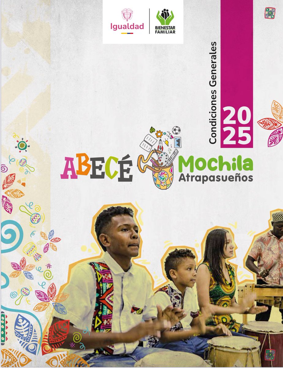 MinIgualdad_Col's tweet photo. 🎒✨ ¡Ya está abierta la convocatoria Mochila Atrapasueños 2025! | Desde Minigualdad te invitamos a sumarte a esta iniciativa del @icbfcolombia, entidad adscrita al Ministerio de Igualdad y Equidad, que impulsa proyectos comunitarios, culturales y educativos que transforman la vida de niñas, niños y adolescentes en todo el país.
Tienes plazo hasta el 2 de julio a las 11:59 p.m. para postular tu propuesta.

Ten en cuenta que si haces parte de una organización social, comunitaria o colectiva, esta es tu oportunidad de contribuir a la creación de entornos seguros, protectores y llenos de oportunidades para nuestras infancias.

¿Cómo participar?

1.  Descarga los lineamientos en la web del ICBF: https://t.co/8U9mfHeDUp

2. Reúne los requisitos y postula tu idea

3. ¡Activa a tu comunidad y atrapen juntos los sueños!
Desde el @minigualdadcol reafirmamos nuestro compromiso con el bienestar y el derecho al desarrollo integral de niñas, niños y adolescentes. ¡Participa!