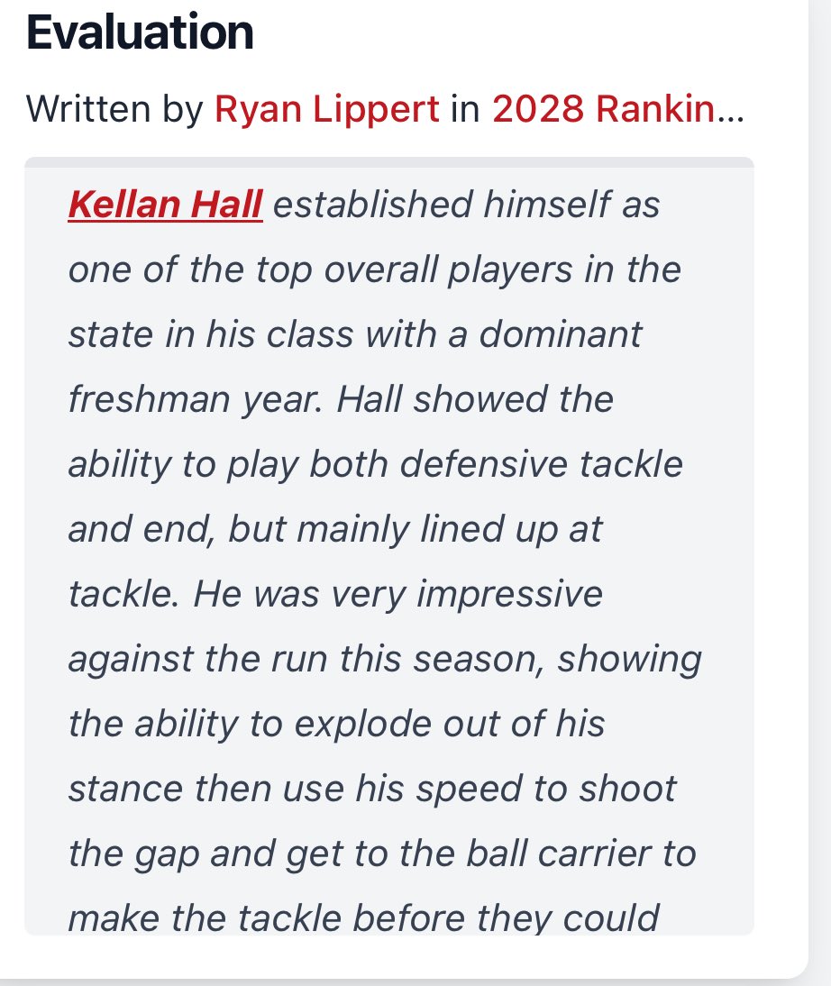 That’s for the write-up <a href="/LippertScouting/">Ryan Lippert</a> !