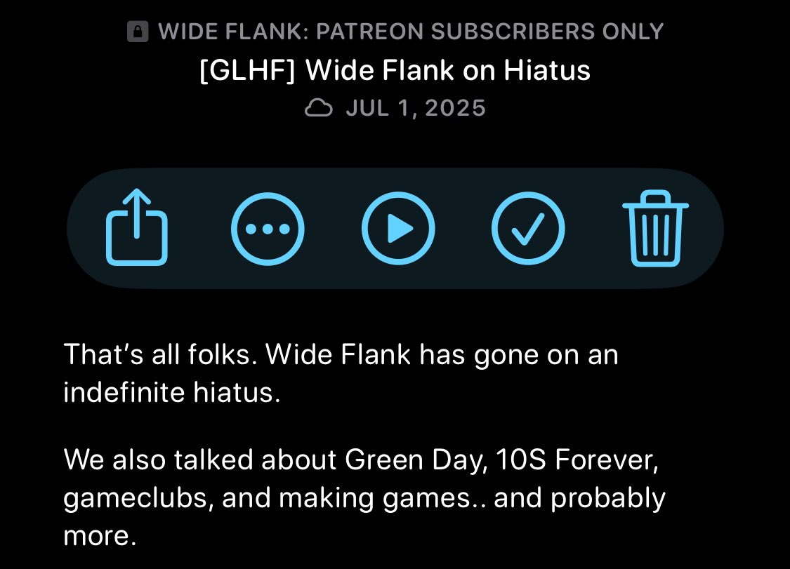 the rumors are true wide flank is donezo