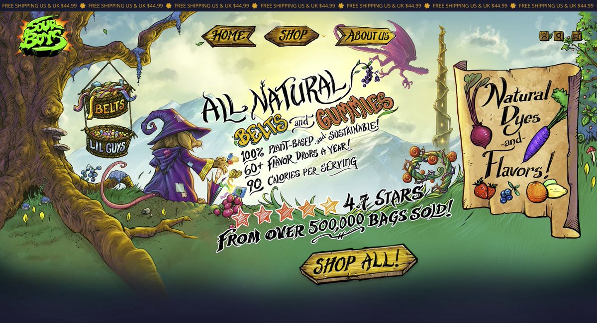 My art, logo, and typography for <a href="/oompaville/">caleb</a> <a href="/Kristoffcollins/">Kallmekris</a> and their new <a href="/sourboysgg/">SourBoys</a> candy company website! Sour.gg I'm honored to be working for such great people and a great company. A lot more coming from us!

#ComicArt #FantasyArt #Candy #YouTube