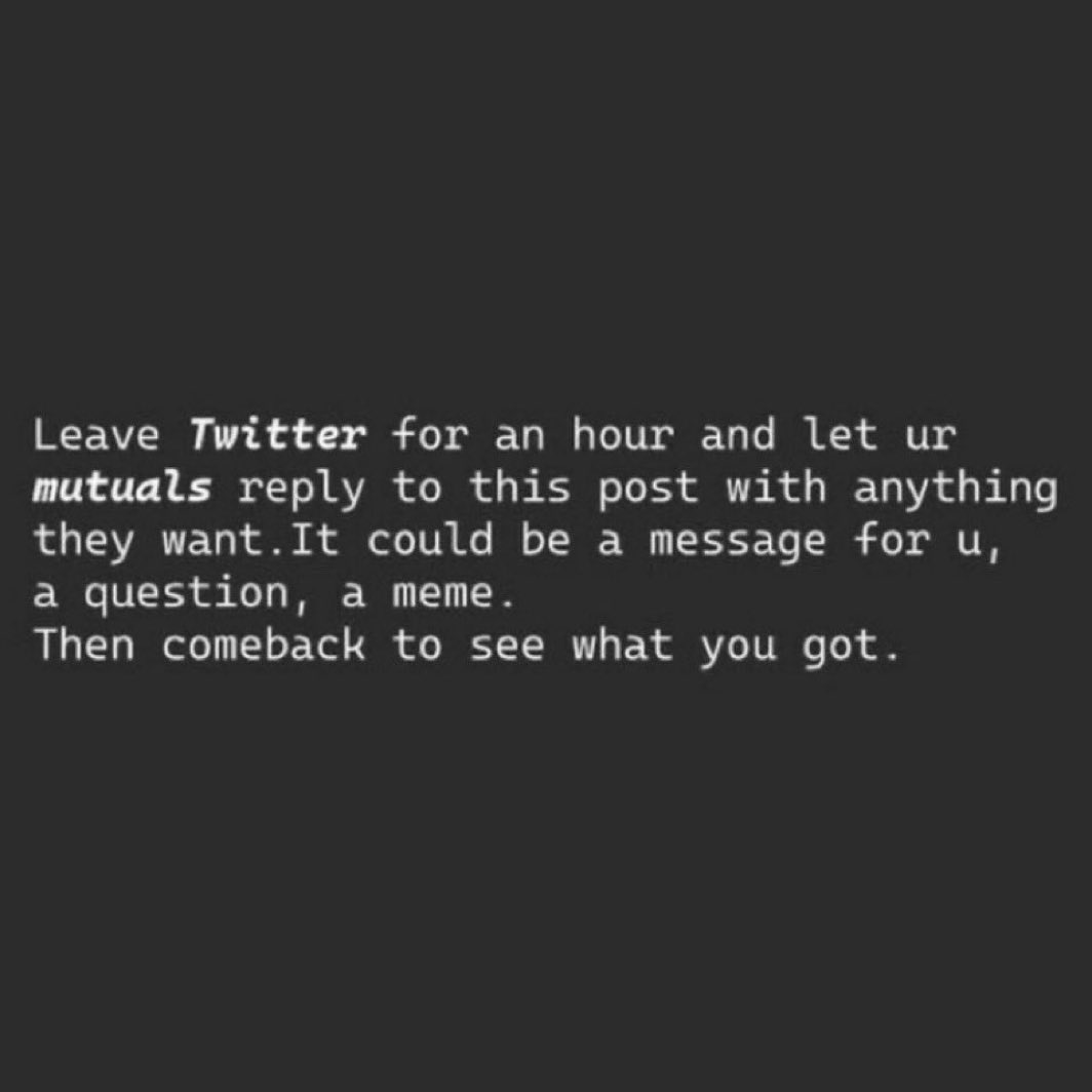 I’ve been seeing this make the rounds, so I’ll bite on this. I’ll be seeing you guys later! 😁😁