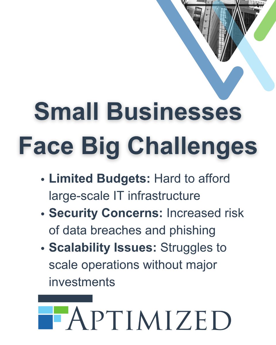 aptimized's tweet photo. Looking for affordable IT solutions for your small business? Discover budget-friendly tools that boost security and efficiency, without breaking the bank.

Learn more: https://t.co/xFlz3htxtp

#SmallBusinessIT #AffordableIT #ITSecurity #Aptimized https://t.co/Ztcyc1sTcW