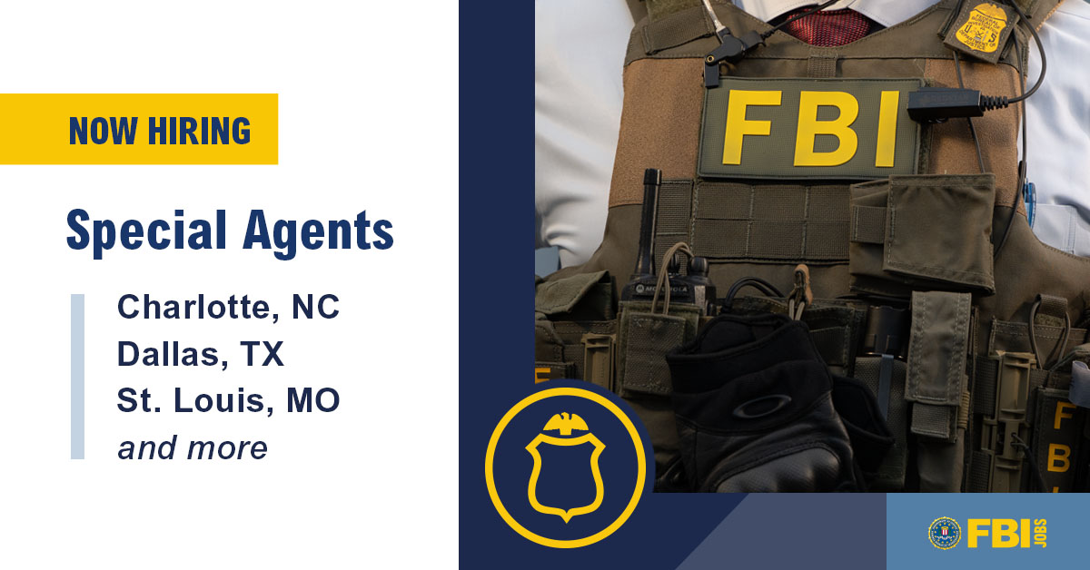 FBIJobs's tweet image. If you're looking for a role that challenges you to think sharper, train harder, and lead with purpose, becoming a special agent could be your next move. Ordinary people doing extraordinary things. Apply to join the FBI as a special agent today.
ow.ly/Ps2S50WiIYe