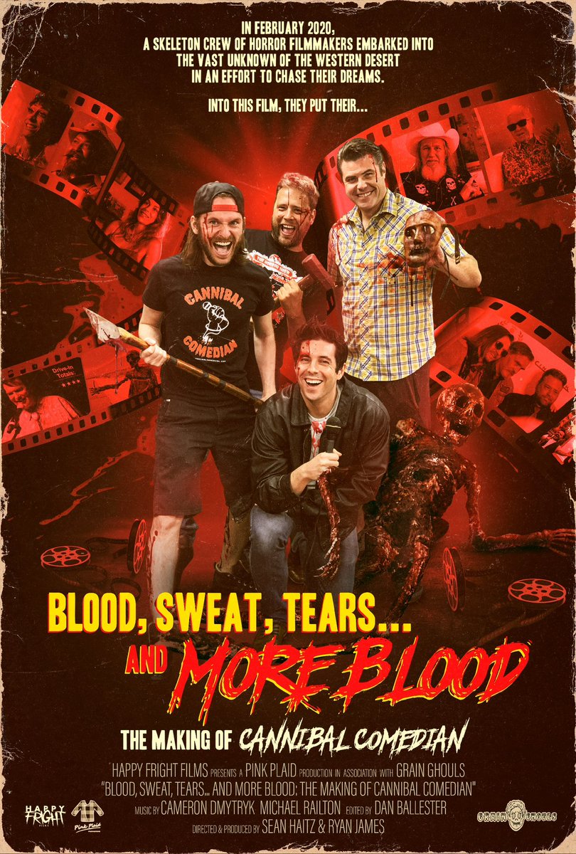 Pink Plaid Productions (@pinkplaid) on Twitter photo Blood, Sweat, Tears & MORE AWARDS! 🏆🩸 We won Best Editing - Feature Doc at <a href="/mdrfilmfestival/">Marina del Rey Film Festival</a> for The Making of Cannibal Comedian! 🎉
Congrats to editor <a href="/Dan_Ballester/">Dan Ballester</a> & <a href="/SeanBloodyHaitz/">Sean Haitz</a>. TY <a href="/jongursha/">Jon Gursha</a> & Peter Greene, our team & distributors bringing this madness to the masses. Blood, Sweat, Tears & MORE AWARDS! 🏆🩸 We won Best Editing - Feature Doc at <a href="/mdrfilmfestival/">Marina del Rey Film Festival</a> for The Making of Cannibal Comedian! 🎉
Congrats to editor <a href="/Dan_Ballester/">Dan Ballester</a> & <a href="/SeanBloodyHaitz/">Sean Haitz</a>. TY <a href="/jongursha/">Jon Gursha</a> & Peter Greene, our team & distributors bringing this madness to the masses.