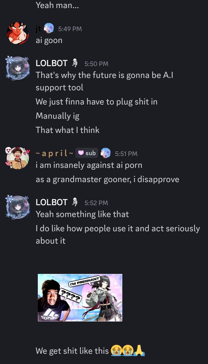 Skull4200's tweet image. A.I in a nutshell 
#AI #AGAINSTAI #Discord