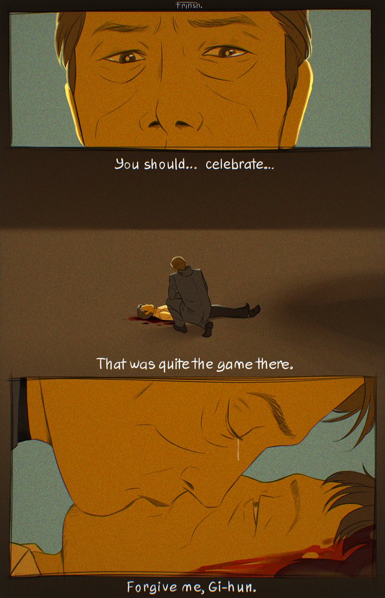 if I can't change the ending, i'll at least change this scene. In-ho's phrase from the end of season 1

#squidgame #squidgamefanart #squidgameseason3 #gihunxinho #frontman #gihun #inho #inhun #457ship