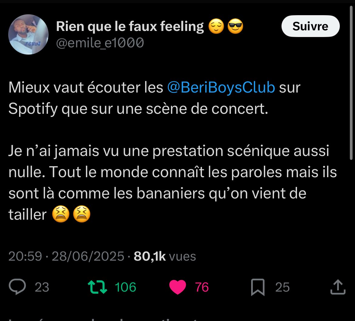 saa_aymeric's tweet photo. Samedi avec ce tweet, MON ÉQUIPE ET MOI AVONS ACCEPTER LA CRITIQUE SANS TOUTE FOIS SE JUSTIFIER. ON VA TRAVAILLER !!! et on le rendra hommage ce 14 AOÛT à notre premier Concert à Yaoundé. 
Que ton âme repose en paix 🙏🏽❤️
#beritotheworld https://t.co/56ja3r70PN