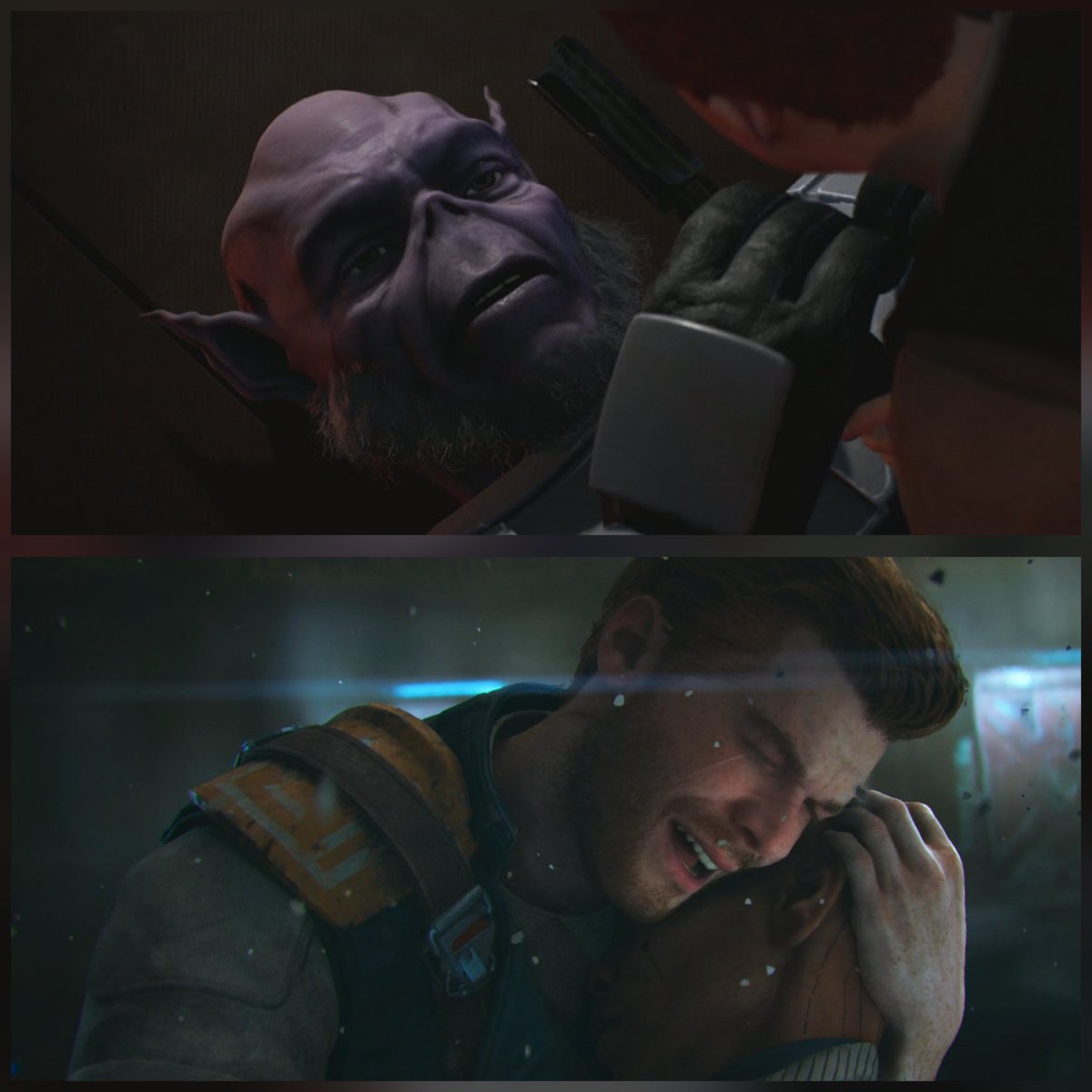 DailyJSurvivor's tweet image. Just thought about the fact that Cal saw both his masters die in front of him while he couldn&apos;t do anything to stop their fate but listen to their last words... 😭😭😭