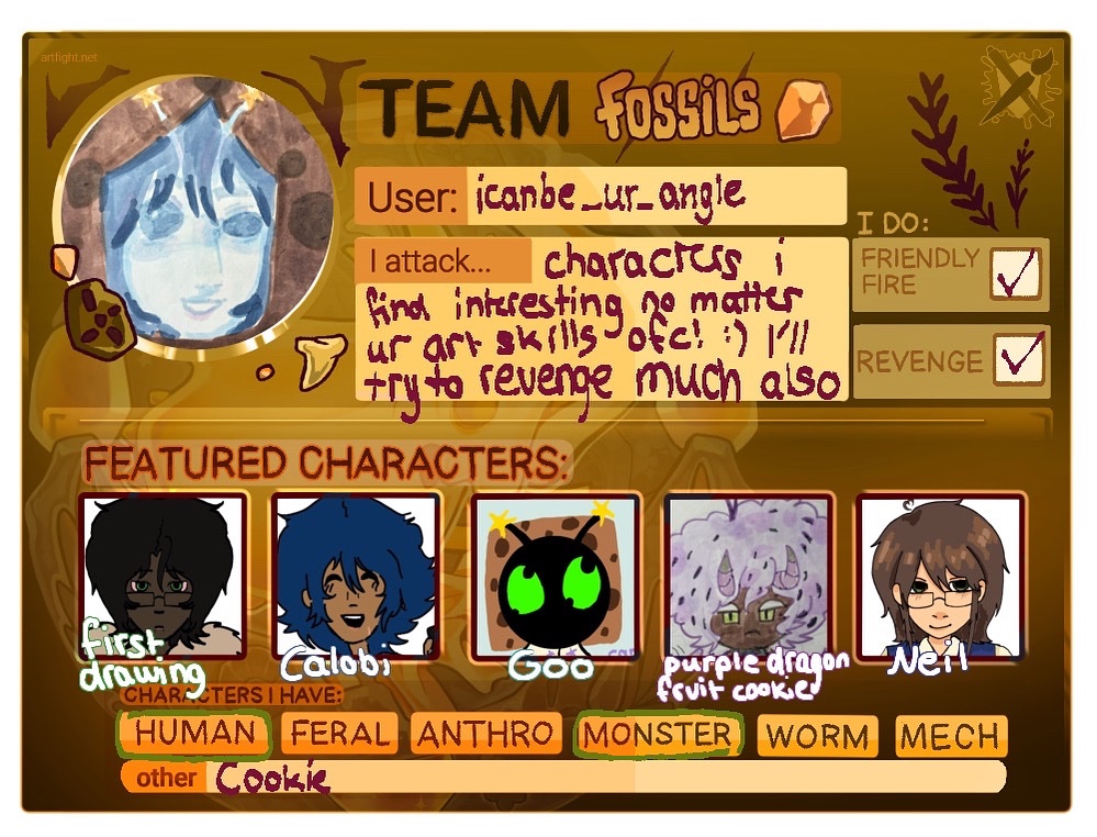 themavsapprentc's tweet image. Hi guys hi guys
drops this and runs away
#artfight2025 #artfight #artfightteamfossils