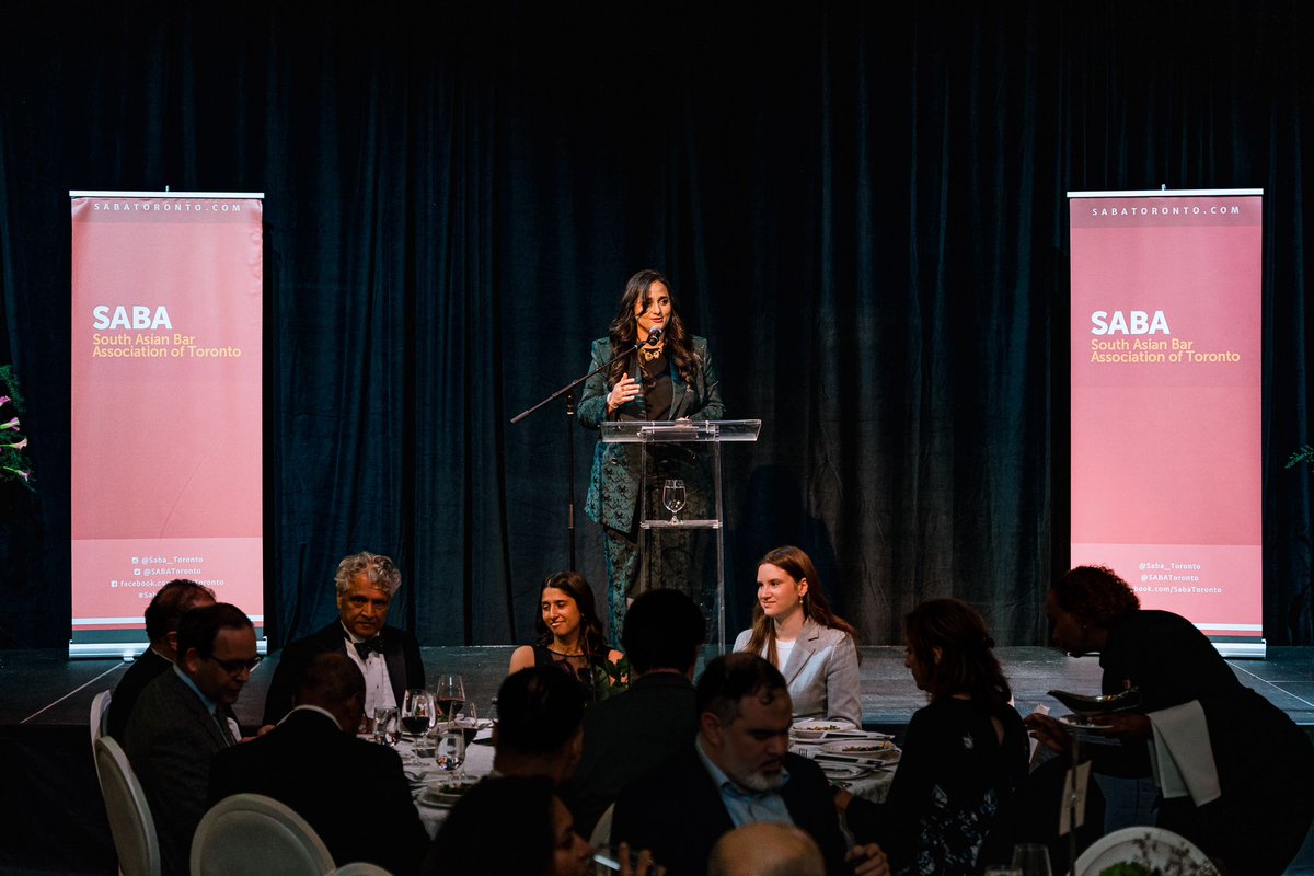 Congratulations to the South Asian Bar Association of Toronto on throwing an amazing gala! SABA Toronto's Gala was attended by SABA North America's VP of Advocacy Canada &amp; Past President of SABA Toronto, Devin Persaud. Read his and SABA Toronto's Vice President's remarks below: