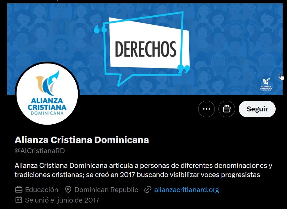 juvenalbrenes's tweet photo. ¿Alianza Cristiana Dominicana? Formada por progresistas, se hacen pasar por cristianos pero ocultan una agenda proaborto tras símbolos provida. ¿Y amar al prójimo? Para estos impostores, un no nato no importa. ¡Repudiémoslos! Gracias @lorenmontalvo. #ConservadorRD #ProvidaRD https://t.co/PkMSjzPsIy
