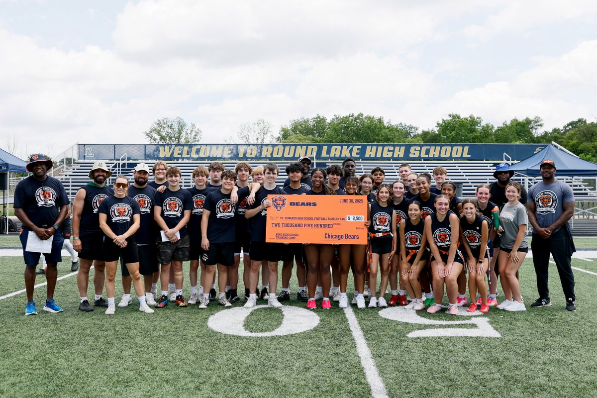 Each participating team received a $2500 donation to support boys tackle and girls flag football at their schools.