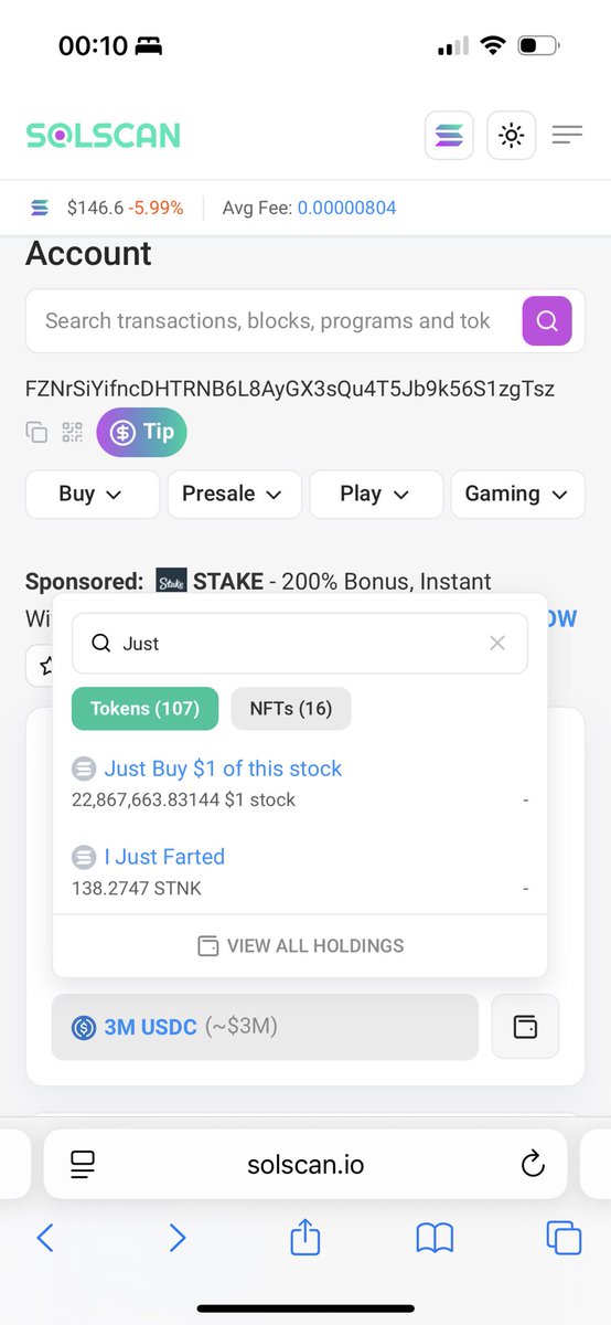 A big whale aped on just buy $1 of this stock

Ca: Hz7NdWK3aX5asNLywHDkQxgpXC38nTVDLPpaTGd7pump

Wallet: FZNrSiYifncDHTRNB6L8AyGX3sQu4T5Jb9k56S1zgTsz

It is linked to several million dollar holding wallets