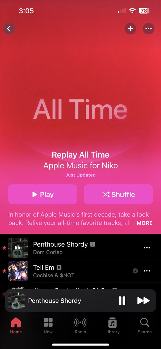 my most streamed song of all time is from the legend <a href="/domcorleo/">dc</a> 

absolute banger