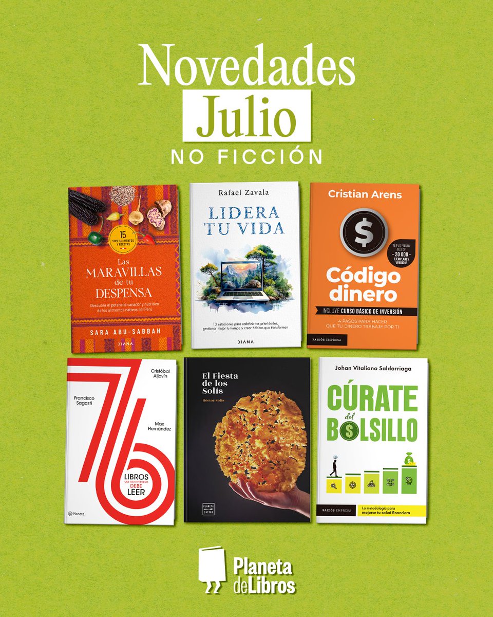 PlanetaLibrosPE's tweet image. ✨¡Julio llega cargado de historias para todas las edades!✨Desde novelas, hasta lecturas de no ficción y cuentos infantiles llenos de fantasía. 📚💥

👉 Desliza y conoce todas las novedades que trae este mes 📖

#NovedadesDeJulio #PlanetaDeLibrosPE #CreemosEnLosLibros